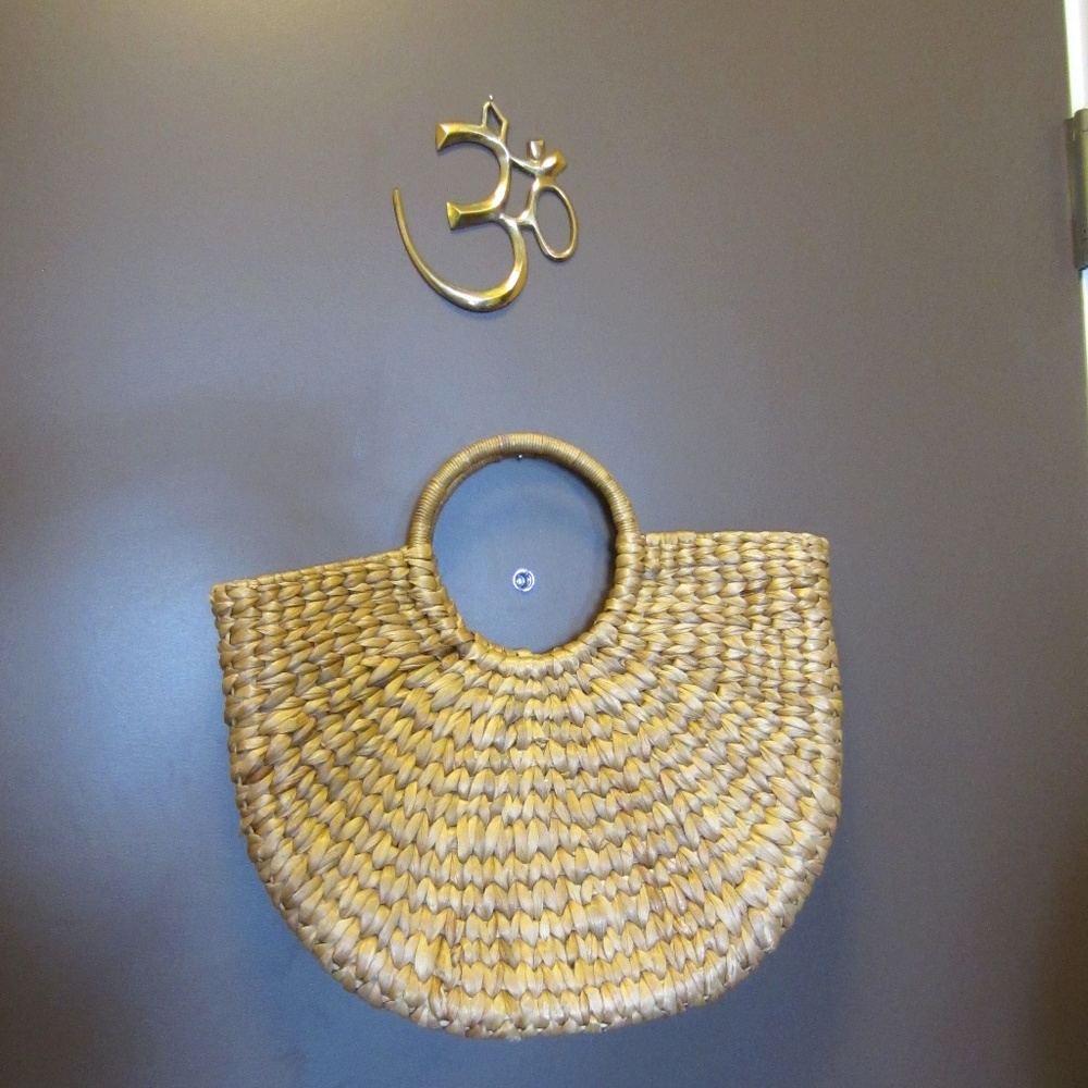 Putu by J. MacLear “Lydia” Rattan Straw Woven Bag